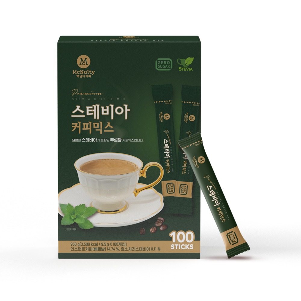 한국맥널티 스테비아 커피믹스 100개입